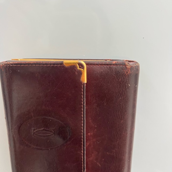Authentic Cartier Elegant Burgundy Leather Wallet - Picture 6 of 6
